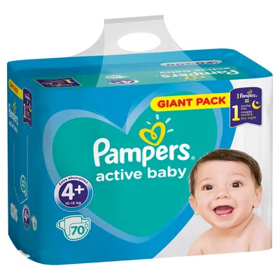 Pampers pelene GP 4+ maxi+ 10-15kg 70kom