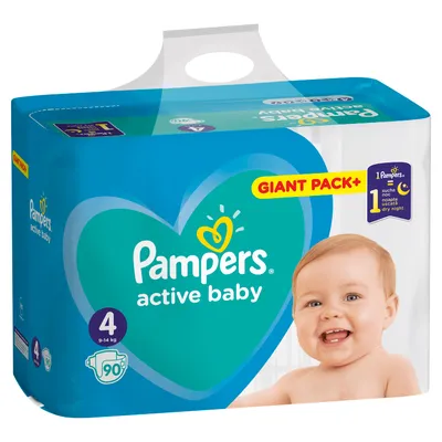 Pampers pelene active baby bag 4 maxi 9-14kg 90kom