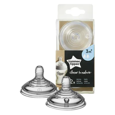 Tommee Tippee  silikonska cucla srednji protok 2 kom 3m+