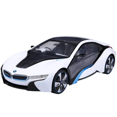 Rastar RC automobil BMW i8 1:14-sa svjetlom-bijel,siv