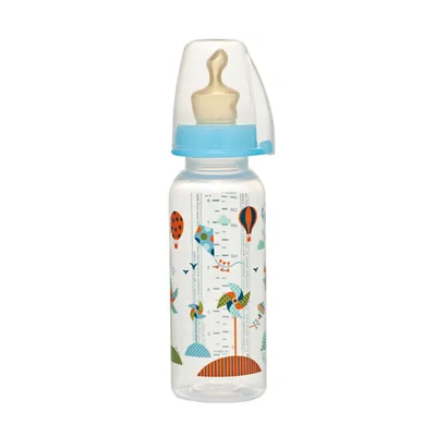 Nip PP flašica Family Boy 250 ml sa kaučuk cuclom za mlijeko 6+