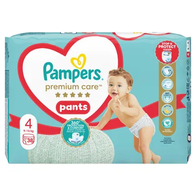 Pampers pants premium VP 4 maxi 9-15kg 38kom