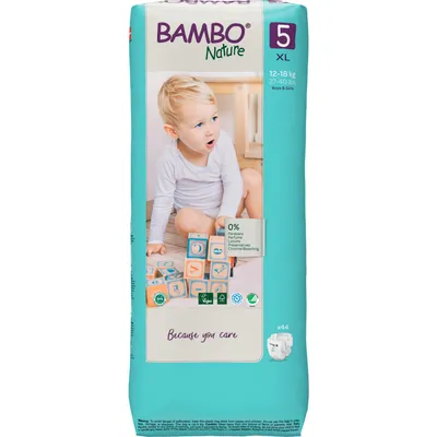 Bambo pelene Nature 5 junior 12-18kg 44kom