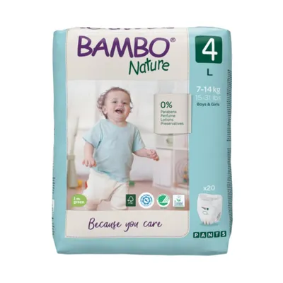 Bambo Nature pants 4, 7-14kg, 20 kom