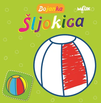 Malik knjiga Bojanka šljokica-zelena