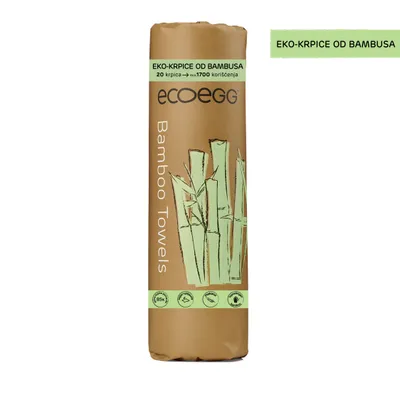 Ecoegg perivi eko-ubrus od bambusa, 20 listova