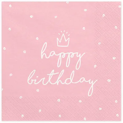 Salvete papirne happy birthday 33x33 cm