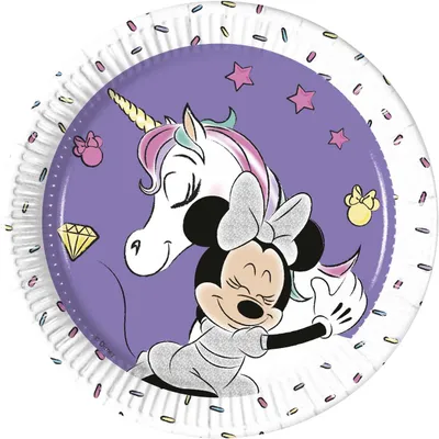 Papirni tanjuri Minnie metallic 20 cm 8 kom