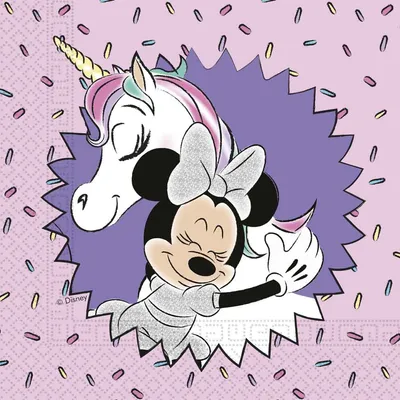 Salvete papirne Minie metallic Disney 33x33cm 8kom