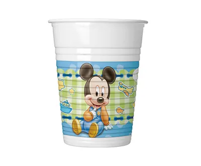 Plastična čaša Mickey baby 8 kom