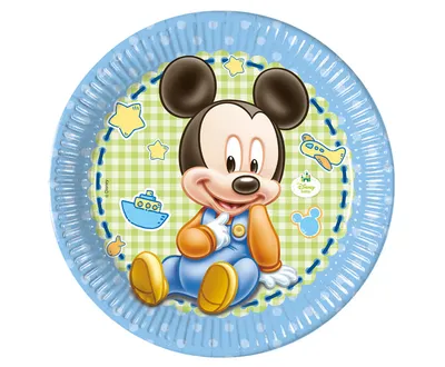 Papirni tanjur Mickey baby 23 cm 8 kom