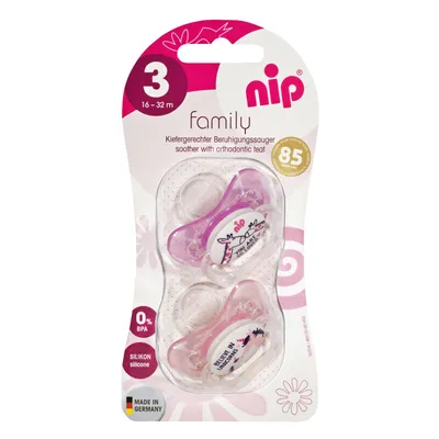 Nip Family silikonska laža 16-32 2 kom, djevojčice