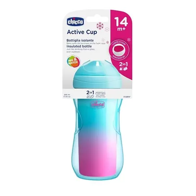 Chicco čaša 12m+, active cup, roze