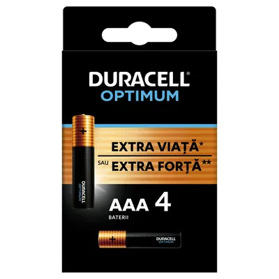 Duracell baterije optimum AAA 4kom