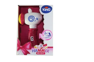 GD igračka bebi čekić sa muzikom, roze