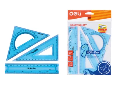 Linijar Fleksibilni Set 1/3 15Cm