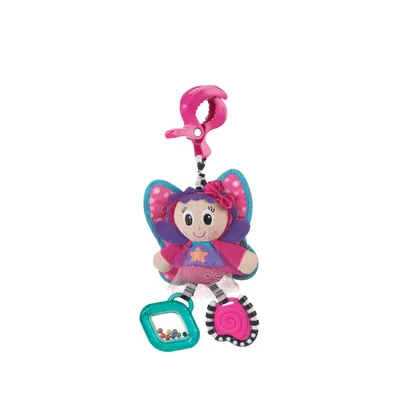 Playgro štipaljka 
mrdalica za kolica roze