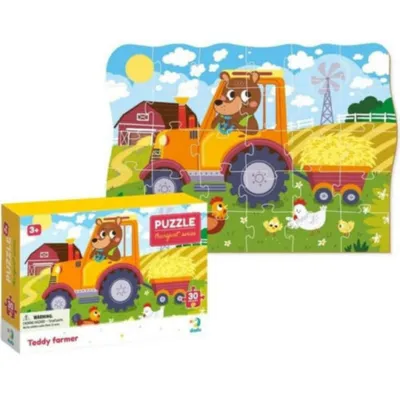 Dodo puzzle Teddy farmer, 30 komada