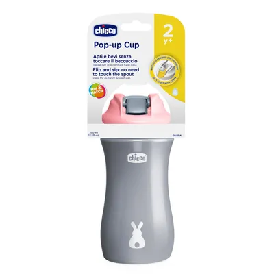 Chicco čaša sa mekanim piskom 350ml,24m+,roze
