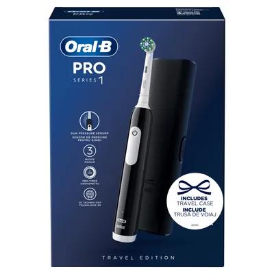 Oral B el. Čet. za zube Pro 1 Black+TC Gift 2023