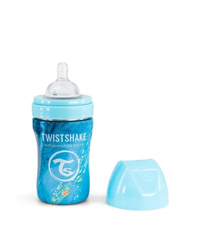 TS flasica anti-colic stainless marble blue 260ml
