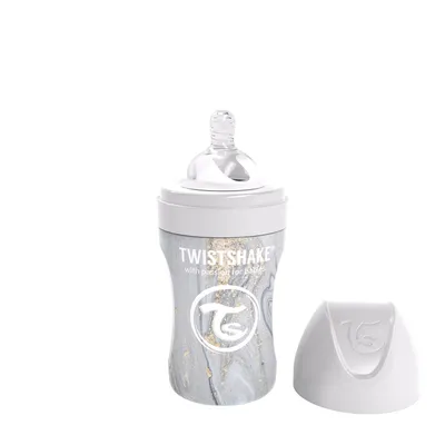 TS flasica anti-colic stainless marble grey 260ml