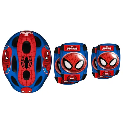 Stamp kaciga 53-56cm sa štitnicima, Spiderman