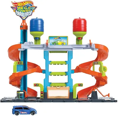 Hot Wheels city set za igru - mega autopraonica
