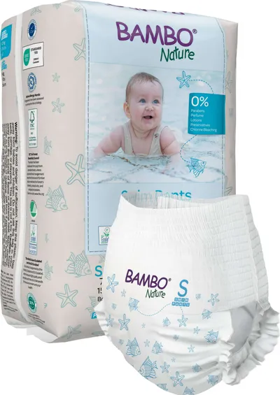 Bambo Nature gacice za kupanje S, 7-12 kg, 12kom