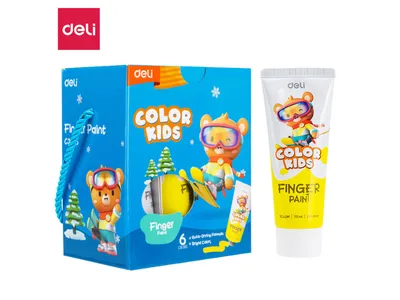 Boja za prste tempera 6 x 75ml