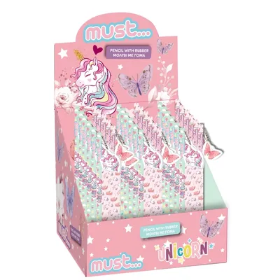 Must olovka suha sa priv.gum. Unicorn leptir 36/1