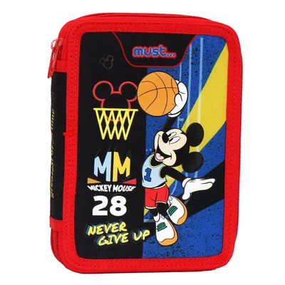 Must Mickey mouse pernica puna 2 zipa 15x5x21cm