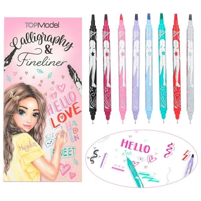 Top Model calligraphy and fineliner set 18/1