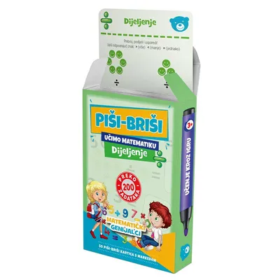 Edukativne igre piši-briši+marker:Dijeljenje