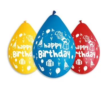 Baloni happy birthday  30 cm, 5/1