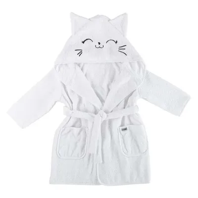 BUBA bademantil 104/110/116 white Kitty