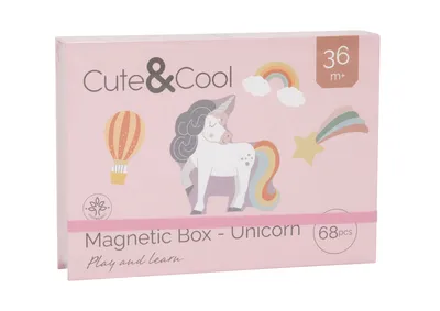 Cute&Cool drvena igračka magnetna kutija jednorog