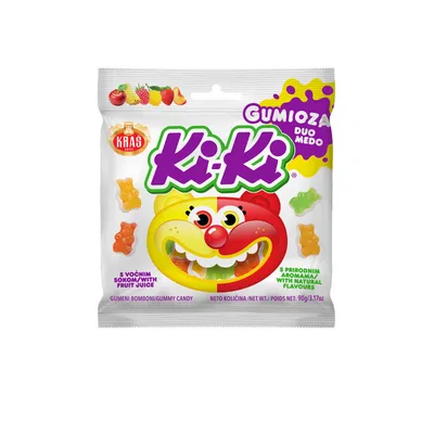 Ki-ki bombon gumeni duo medo 90g