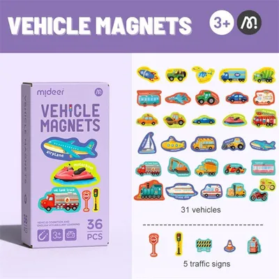 MID: Magnetni kreativni set - Prijevozna sredstva