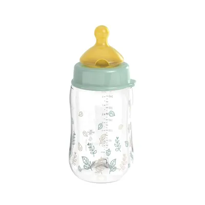 Nip Green PP flašica zelena 240ml 0m+,M protok