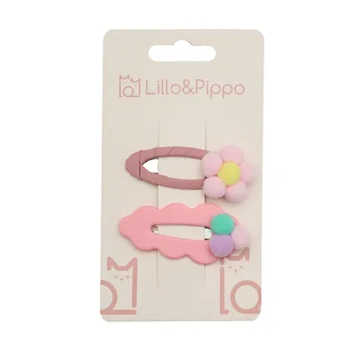 Lillo&Pippo šnalice za kosu 2/1 cvet