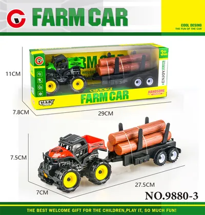 Hk Mini igračka farmerski traktor, crveni