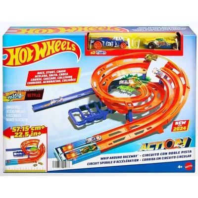 Hot Wheels spiralna staza sa dva automobila