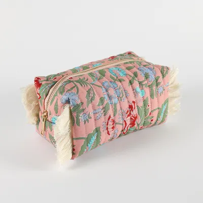 Be Cute neseser sa resama, roze 21x11x9cm