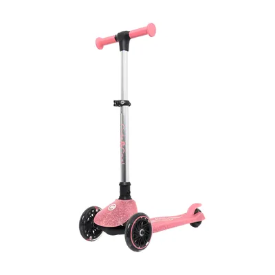 Cute&Cool svetleći sklopivi trotinet Galaxy Pink