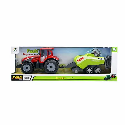 HK Mini traktor sa prikolicom 46,5x11,5x15cm