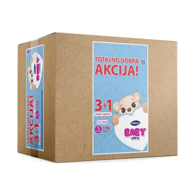 Baby care pelene 5 junior 44/1(12-25kg) 3+1 gratis