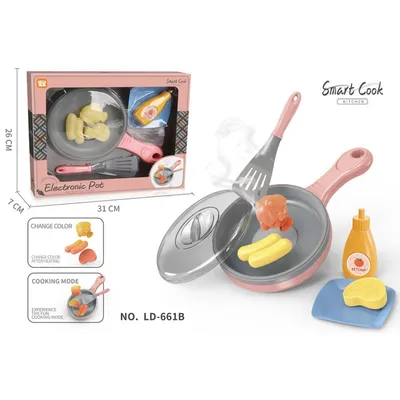 HK Mini elektronski tiganj za kuvanje roze