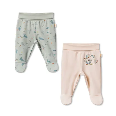 Baby Cosy pantalone sa stopicama, set 2/1, unisex