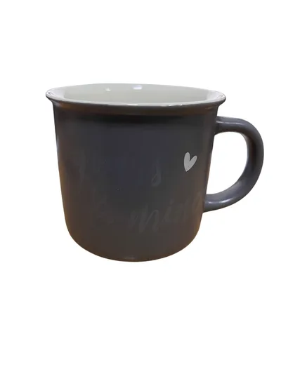 Cute&Cool HOME keramička šolja tamnosiva 390ml